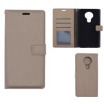 Telefoon Wallet Bookcase geschikt voor Nokia 5.3-Portemonnee telefoonhoesje voor Bankpassen-Kunstleer-Siliconen Houder-Magnetische sluiten- Goud