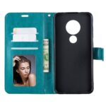 Telefoon Wallet Bookcase geschikt voor Nokia 5.5 - Portemonnee telefoonhoesje voor Bankpassen - Kunstleer - Siliconen Houder - Magnetische sluiten - Turquoise