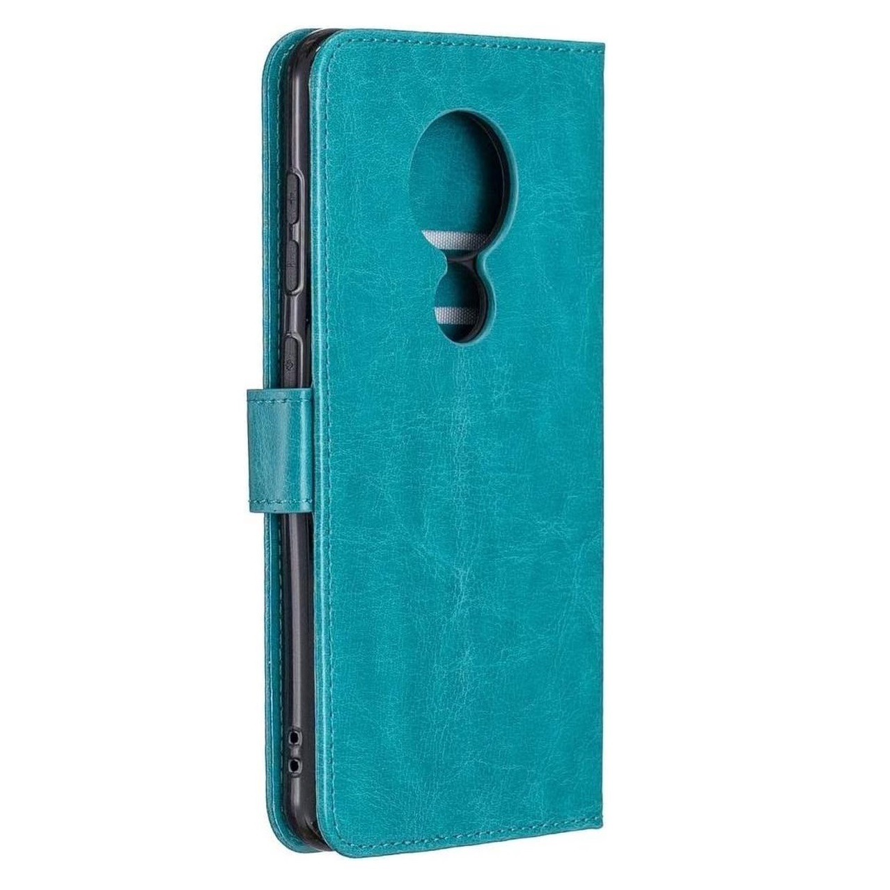 Telefoon Wallet Bookcase geschikt voor Nokia 5.5 - Portemonnee telefoonhoesje voor Bankpassen - Kunstleer - Siliconen Houder - Magnetische sluiten - Turquoise