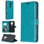 Telefoon Wallet Bookcase geschikt voor Nokia 5.5 - Portemonnee telefoonhoesje voor Bankpassen - Kunstleer - Siliconen Houder - Magnetische sluiten - Turquoise