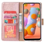 Telefoon Wallet Bookcase geschikt voor Nokia X10 ? Portemonnee telefoonhoesje voor Bankpassen ? Hoesje voor Nokia X10 ? Kunstleer ? Siliconen Houder ? Magnetische sluiten- Rose goud