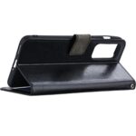 Telefoon Wallet Bookcase geschikt voor Nokia X10 ? Portemonnee telefoonhoesje voor Bankpassen ? Hoesje voor Nokia X10 ? Kunstleer ? Siliconen Houder ? Magnetische sluiten- Zwart