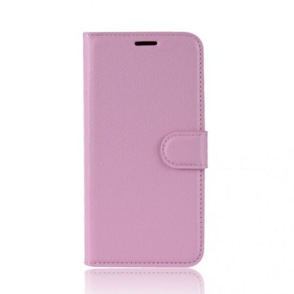 Telefoon Wallet Bookcase geschikt voor OnePlus 7T - Portemonnee telefoonhoesje voor Bankpassen - Kunstleer - Siliconen Houder - Magnetische sluiten - Rose goud