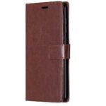 Telefoon Wallet Bookcase geschikt voor OnePlus Nord N100 - Portemonnee telefoonhoesje voor Bankpassen - Kunstleer - Siliconen Houder - Magnetische sluiten - Bruin