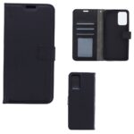 Telefoon Wallet Bookcase geschikt voor Oppo A52 / A72 / A92 - Kunstleer - Siliconen Houder- Magnetische sluiten- Zwart