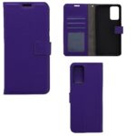 Telefoon Wallet Bookcase geschikt voor Oppo A52 / A72 / A92 ? Portemonnee telefoonhoesje voor Bankpassen ? Hoesje voor Oppo A52 / A72 / A92 ? Kunstleer ? Siliconen Houder ? Magnetische sluiten- Paars