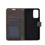 Telefoon Wallet Bookcase geschikt voor Oppo A52 / A72 / A92 ? Portemonnee telefoonhoesje voor Bankpassen ? Hoesje voor Oppo A52 / A72 / A92 ? Kunstleer ? Siliconen Houder ? Magnetische sluiten- Zilver