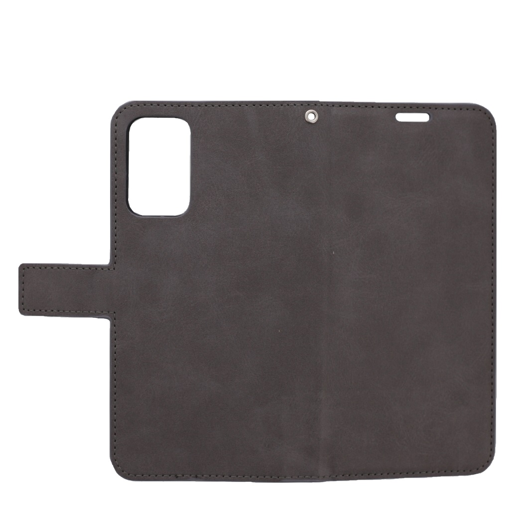 Telefoon Wallet Bookcase geschikt voor Oppo A52 / A72 / A92 ? Portemonnee telefoonhoesje voor Bankpassen ? Hoesje voor Oppo A52 / A72 / A92 ? Kunstleer ? Siliconen Houder ? Magnetische sluiten- Zilver