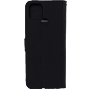 Telefoon Wallet Bookcase geschikt voor Oppo A52 / A72 / A92 ? Portemonnee telefoonhoesje voor Bankpassen ? Hoesje voor Oppo A52 / A72 / A92 ? Kunstleer ? Siliconen Houder ? Magnetische sluiten- Zwart