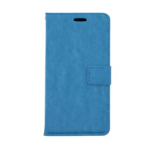 Telefoon Wallet Bookcase geschikt voor Samsung Galaxy A01 Core ? Portemonnee telefoonhoesje voor Bankpassen ? Hoesje voor Samsung Galaxy A01 Core ? Kunstleer ? Siliconen Houder ? Magnetische sluiten- Turquoise