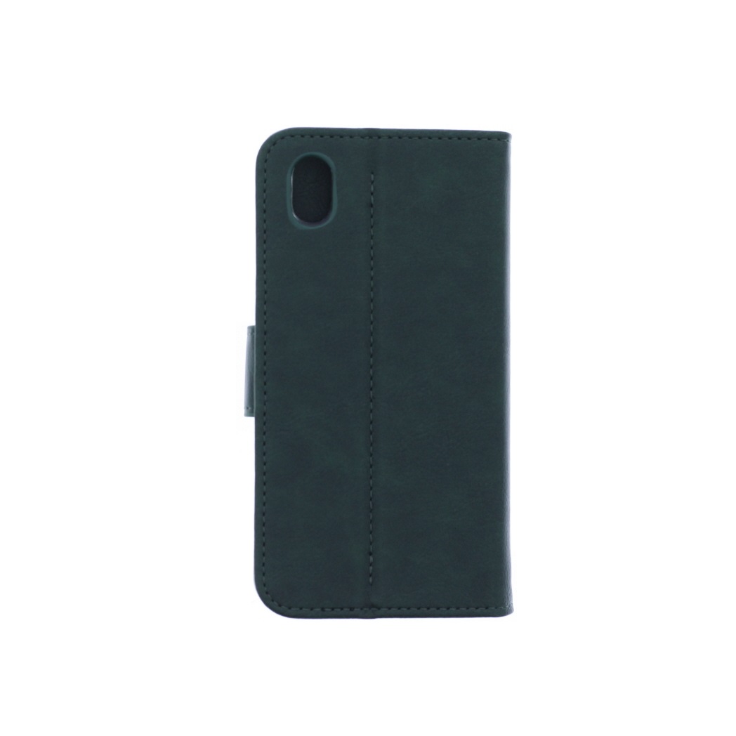 Telefoon Wallet Bookcase geschikt voor Samsung Galaxy A01 Core - Portemonnee telefoonhoesje voor Bankpassen - Kunstleer - Siliconen Houder - Magnetische sluiten- Groen