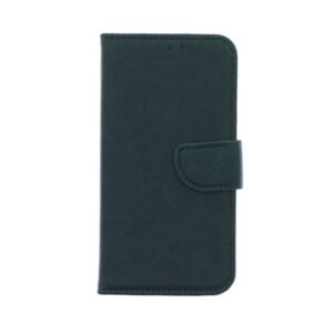 Telefoon Wallet Bookcase geschikt voor Samsung Galaxy A01 Core - Portemonnee telefoonhoesje voor Bankpassen - Kunstleer - Siliconen Houder - Magnetische sluiten- Groen