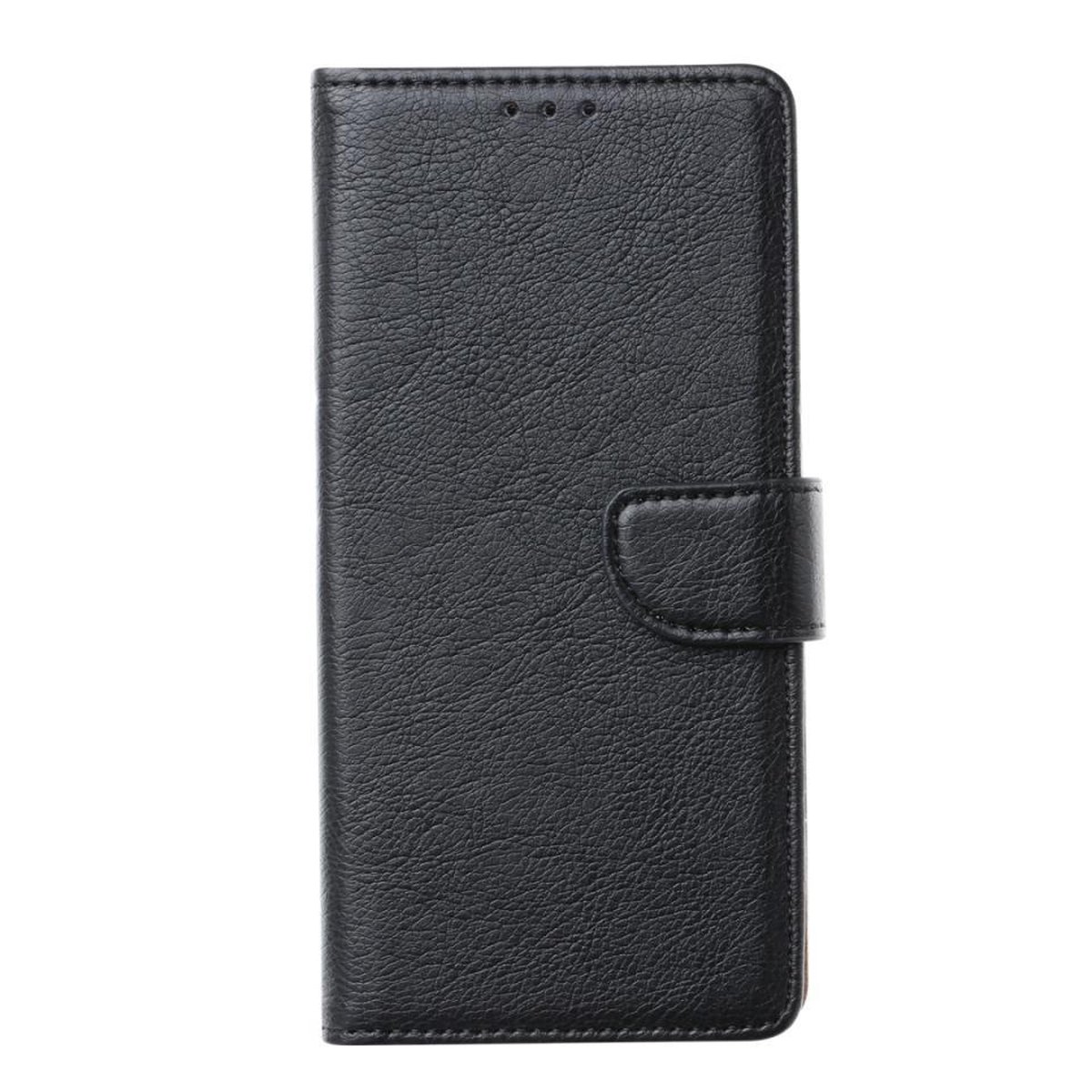 Telefoon Wallet Bookcase geschikt voor Samsung Galaxy A01 Core - Portemonnee telefoonhoesje voor Bankpassen - Kunstleer - Siliconen Houder - Magnetische sluiten - Zwart