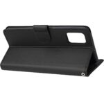 Telefoon Wallet Bookcase geschikt voor Samsung Galaxy A03s - Portemonnee telefoonhoesje voor Bankpassen - Kunstleer - Siliconen Houder - Magnetische sluiten- Zwart