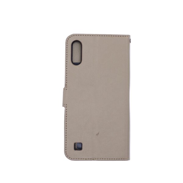 Telefoon Wallet Bookcase geschikt voor Samsung Galaxy A10-Portemonnee telefoonhoesje voor Bankpassen-Kunstleer-Siliconen Houder-Magnetische sluiten- Goud