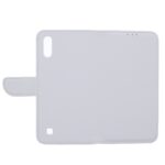 Telefoon Wallet Bookcase geschikt voor Samsung Galaxy A10-Portemonnee telefoonhoesje voor Bankpassen-Kunstleer-Siliconen Houder-Magnetische sluiten- wit