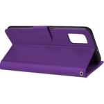 Telefoon Wallet Bookcase geschikt voor Samsung Galaxy A10s - Portemonnee telefoonhoesje voor Bankpassen - Kunstleer - Siliconen Houder - Magnetische sluiten- Paars