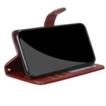 Telefoon Wallet Bookcase geschikt voor Samsung Galaxy A22 4G - Portemonnee telefoonhoesje voor Bankpassen - Kunstleer - Siliconen Houder - Magnetische sluiten - Bruin