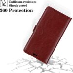 Telefoon Wallet Bookcase geschikt voor Samsung Galaxy A22 4G - Portemonnee telefoonhoesje voor Bankpassen - Kunstleer - Siliconen Houder - Magnetische sluiten - Bruin