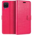 Telefoon Wallet Bookcase geschikt voor Samsung Galaxy A22 4G - Portemonnee telefoonhoesje voor Bankpassen - Kunstleer - Siliconen Houder - Magnetische sluiten - Roze