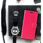 Telefoon Wallet Bookcase geschikt voor Samsung Galaxy A22 4G - Portemonnee telefoonhoesje voor Bankpassen - Kunstleer - Siliconen Houder - Magnetische sluiten - Roze