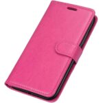 Telefoon Wallet Bookcase geschikt voor Samsung Galaxy A22 4G - Portemonnee telefoonhoesje voor Bankpassen - Kunstleer - Siliconen Houder - Magnetische sluiten - Roze