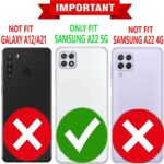 Telefoon Wallet Bookcase geschikt voor Samsung Galaxy A22 5G - Portemonnee telefoonhoesje voor Bankpassen - Kunstleer - Siliconen Houder - Magnetische sluiten - Groen