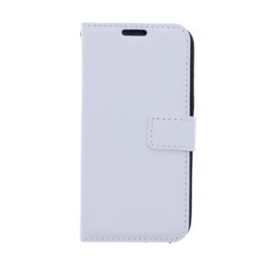 Telefoon Wallet Bookcase geschikt voor Samsung Galaxy A3 2017-Portemonnee telefoonhoesje voor Bankpassen-Kunstleer-Siliconen Houder-Magnetische sluiten- wit