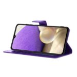 Telefoon Wallet Bookcase geschikt voor Samsung Galaxy A32 4G - Portemonnee telefoonhoesje voor Bankpassen - Kunstleer - Siliconen Houder - Magnetische sluiten - Paars