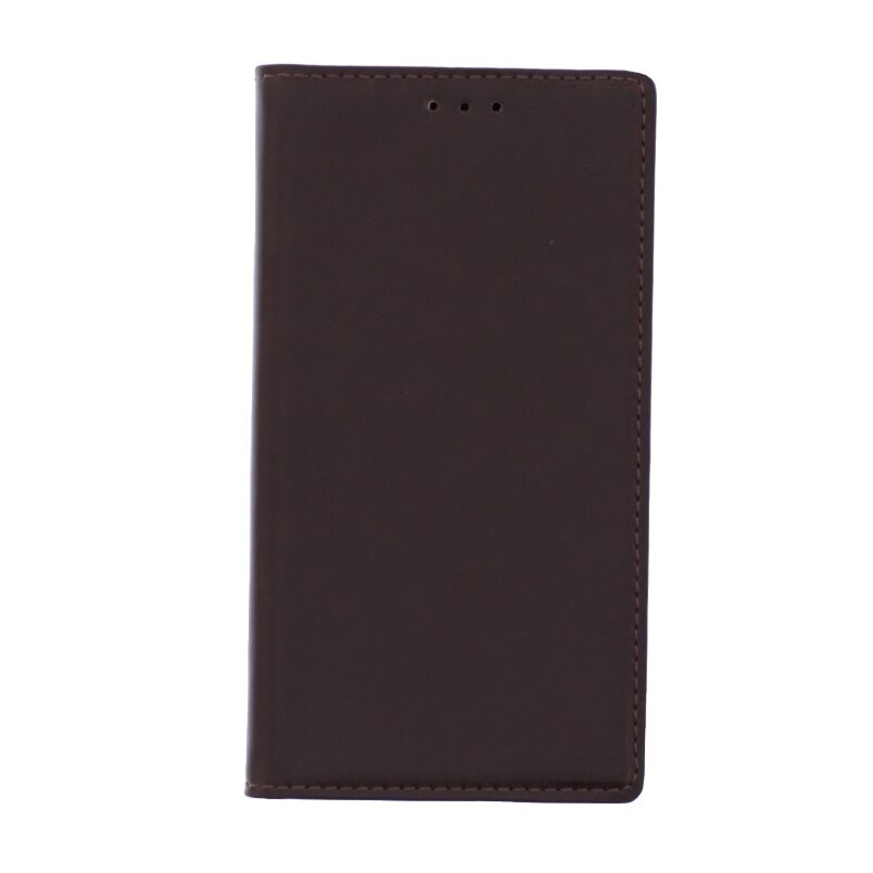Telefoon Wallet Bookcase geschikt voor Samsung Galaxy A5 2016-Portemonnee telefoonhoesje voor Bankpassen-Kunstleer ? Siliconen Houder-Magnetische sluiten- Bruin