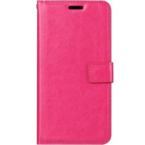 Telefoon Wallet Bookcase geschikt voor Samsung Galaxy A5 (2016) - Portemonnee telefoonhoesje voor Bankpassen - Kunstleer - Siliconen Houder - Magnetische sluiten- Roze
