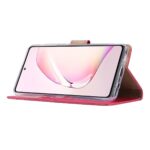 Telefoon Wallet Bookcase geschikt voor Samsung Galaxy A51 ? Portemonnee telefoonhoesje voor Bankpassen ? Hoesje voor Samsung Galaxy A51 ? Kunstleer ? Siliconen Houder ? Magnetische sluiten- Roze
