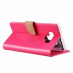 Telefoon Wallet Bookcase geschikt voor Samsung Galaxy A6 2018 - Portemonnee telefoonhoesje voor Bankpassen - Kunstleer - Siliconen Houder - Magnetische sluiten - Roze