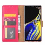 Telefoon Wallet Bookcase geschikt voor Samsung Galaxy A6 2018 - Portemonnee telefoonhoesje voor Bankpassen - Kunstleer - Siliconen Houder - Magnetische sluiten - Roze