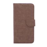 Telefoon Wallet Bookcase geschikt voor Samsung Galaxy A6 Plus 2018-Portemonnee telefoonhoesje voor Bankpassen-Kunstleer-Siliconen Houder-Magnetische sluiten- Bruin