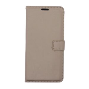 Telefoon Wallet Bookcase geschikt voor Samsung Galaxy A6 Plus 2018-Portemonnee telefoonhoesje voor Bankpassen-Kunstleer-Siliconen Houder-Magnetische sluiten- Goud