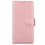 Telefoon Wallet Bookcase geschikt voor Samsung Galaxy A6 Plus 2018 - Portemonnee telefoonhoesje voor Bankpassen - Kunstleer - Siliconen Houder - Magnetische sluiten- Rose goud