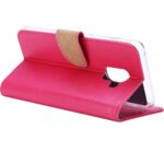 Telefoon Wallet Bookcase geschikt voor Samsung Galaxy A6 Plus (2018) - Portemonnee telefoonhoesje voor Bankpassen - Kunstleer - Siliconen Houder - Magnetische sluiten- Roze