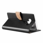 Telefoon Wallet Bookcase geschikt voor Samsung Galaxy A6 Plus 2018 - Portemonnee telefoonhoesje voor Bankpassen - Kunstleer - Siliconen Houder - Magnetische sluiten- Zwart