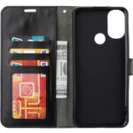 Telefoon Wallet Bookcase geschikt voor Samsung Galaxy M11 ? Portemonnee telefoonhoesje voor Bankpassen ? Hoesje voor Samsung Galaxy M11 ? Kunstleer ? Siliconen Houder ? Magnetische sluiten- Zwart