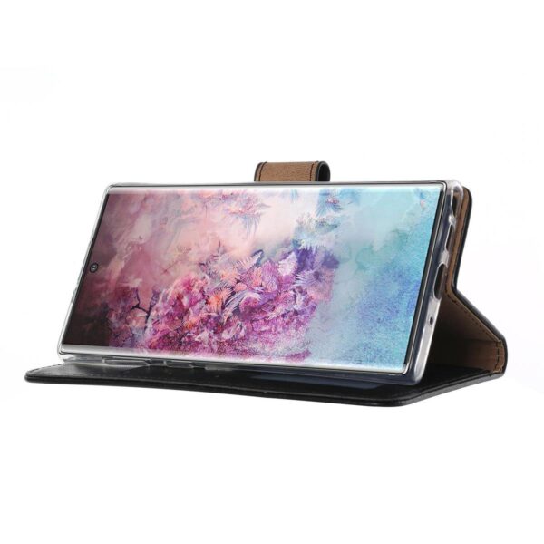 Telefoon Wallet Bookcase geschikt voor Samsung Galaxy M31 ? Portemonnee telefoonhoesje voor Bankpassen ? Hoesje voor Samsung Galaxy M31 ? Kunstleer ? Siliconen Houder ? Magnetische sluiten- Zwart