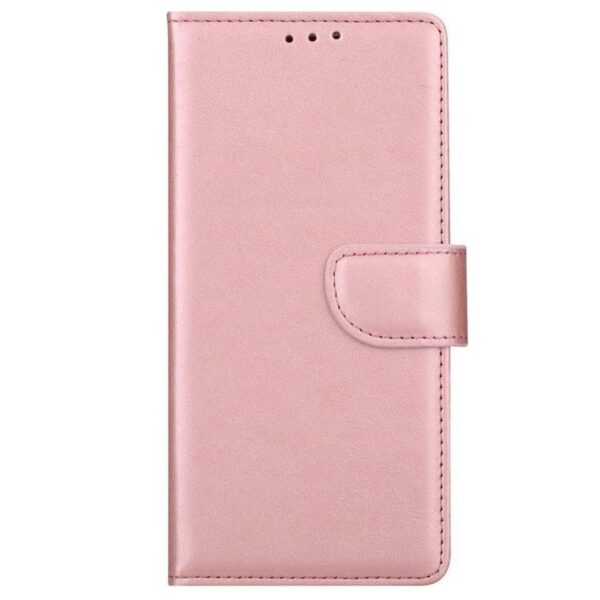 Telefoon Wallet Bookcase geschikt voor Samsung Galaxy Note 10 Plus- Kunstleer - Siliconen Houder - Magnetische sluiten- Rose goud