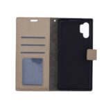 Telefoon Wallet Bookcase geschikt voor Samsung Galaxy Note 10 Plus - Portemonnee telefoonhoesje voor Bankpassen - Kunstleer - Siliconen Houder - Magnetische sluiten- Goud