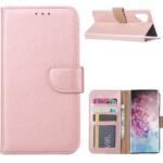 Telefoon Wallet Bookcase geschikt voor Samsung Galaxy Note 8 ? Portemonnee telefoonhoesje voor Bankpassen ? Hoesje voor Samsung Galaxy Note 8 ? Kunstleer ? Siliconen Houder ? Magnetische sluiten- Roze