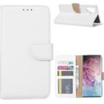 Telefoon Wallet Bookcase geschikt voor Samsung Galaxy Note 8 ? Portemonnee telefoonhoesje voor Bankpassen ? Hoesje voor Samsung Galaxy Note 8 ? Kunstleer ? Siliconen Houder ? Magnetische sluiten- wit