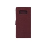 Telefoon Wallet Bookcase geschikt voor Samsung Galaxy Note 8-Portemonnee telefoonhoesje voor Bankpassen-Kunstleer-Siliconen Houder-Magnetische sluiten- Bruin