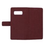 Telefoon Wallet Bookcase geschikt voor Samsung Galaxy Note 8-Portemonnee telefoonhoesje voor Bankpassen-Kunstleer-Siliconen Houder-Magnetische sluiten- Bruin