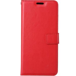 Telefoon Wallet Bookcase geschikt voor Samsung Galaxy S6 ? Portemonnee telefoonhoesje voor Bankpassen ? Hoesje voor Samsung Galaxy S6 ? Kunstleer ? Siliconen Houder ? Magnetische sluiten- Roze