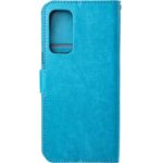 Telefoon Wallet Bookcase geschikt voor Samsung Galaxy S6 ? Portemonnee telefoonhoesje voor Bankpassen ? Hoesje voor Samsung Galaxy S6 ? Kunstleer ? Siliconen Houder ? Magnetische sluiten- Turquoise