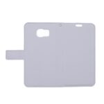 Telefoon Wallet Bookcase geschikt voor Samsung Galaxy S6-Portemonnee telefoonhoesje voor Bankpassen-Kunstleer-Siliconen Houder-Magnetische sluiten- wit